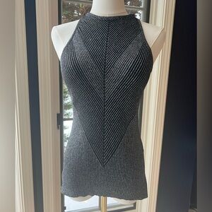 Hayden Los Angeles Black and Silver Fitted Top